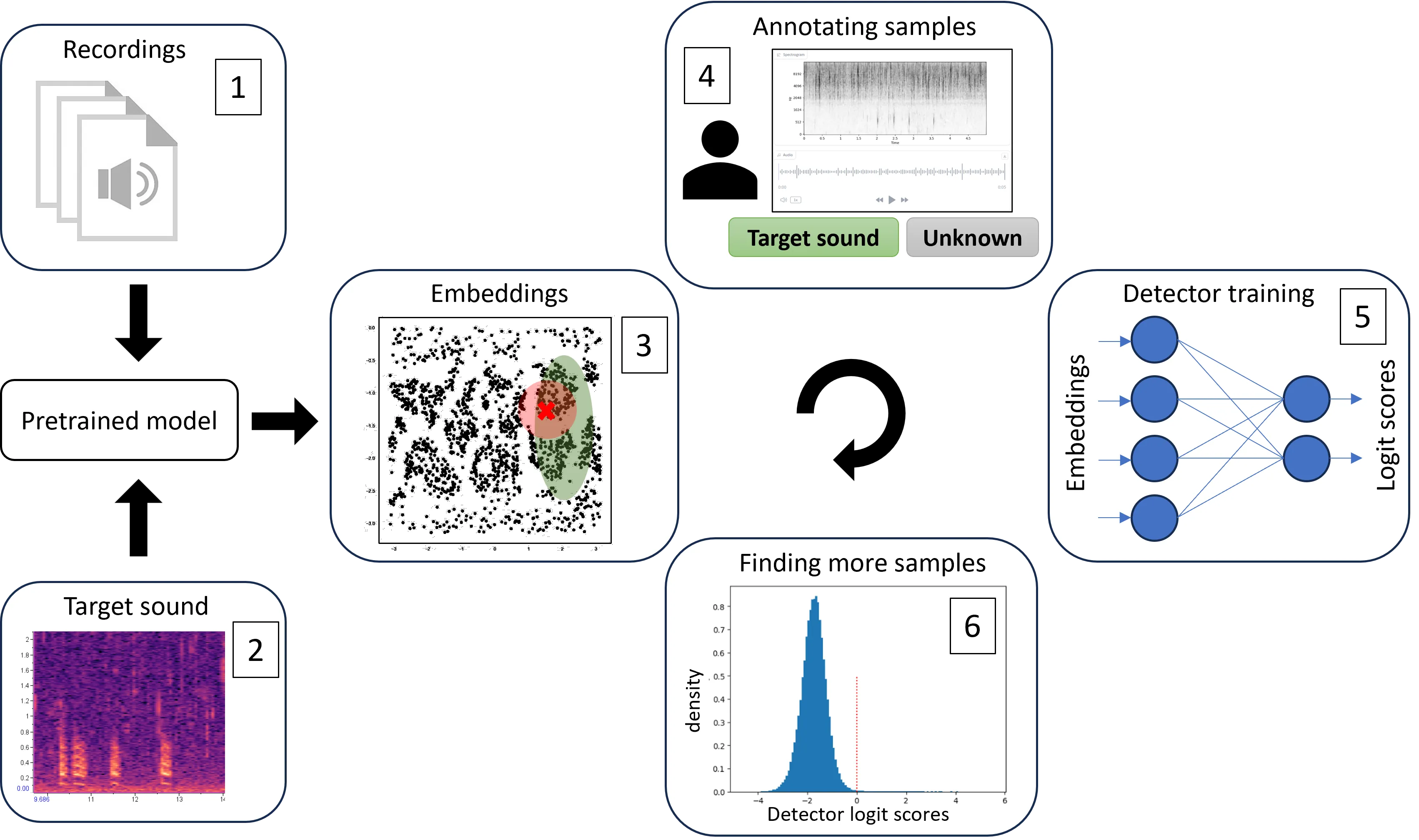 Active-learning cycle for bioacoustic data curation