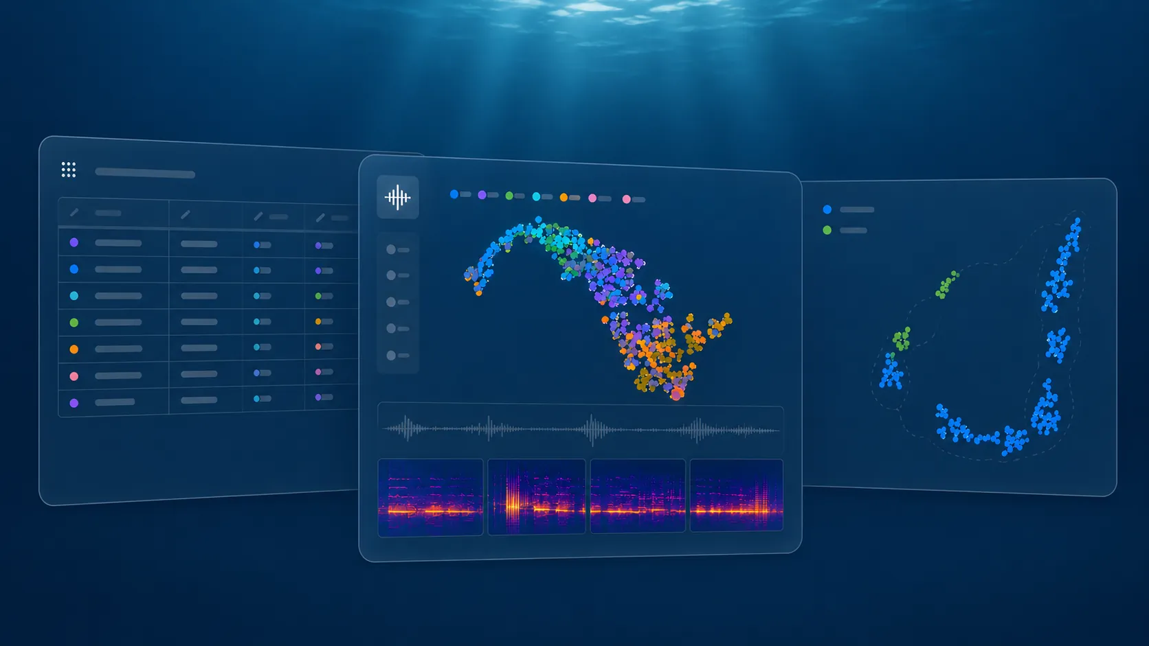 Exploring Underwater Soundscapes with Data-Centric AI